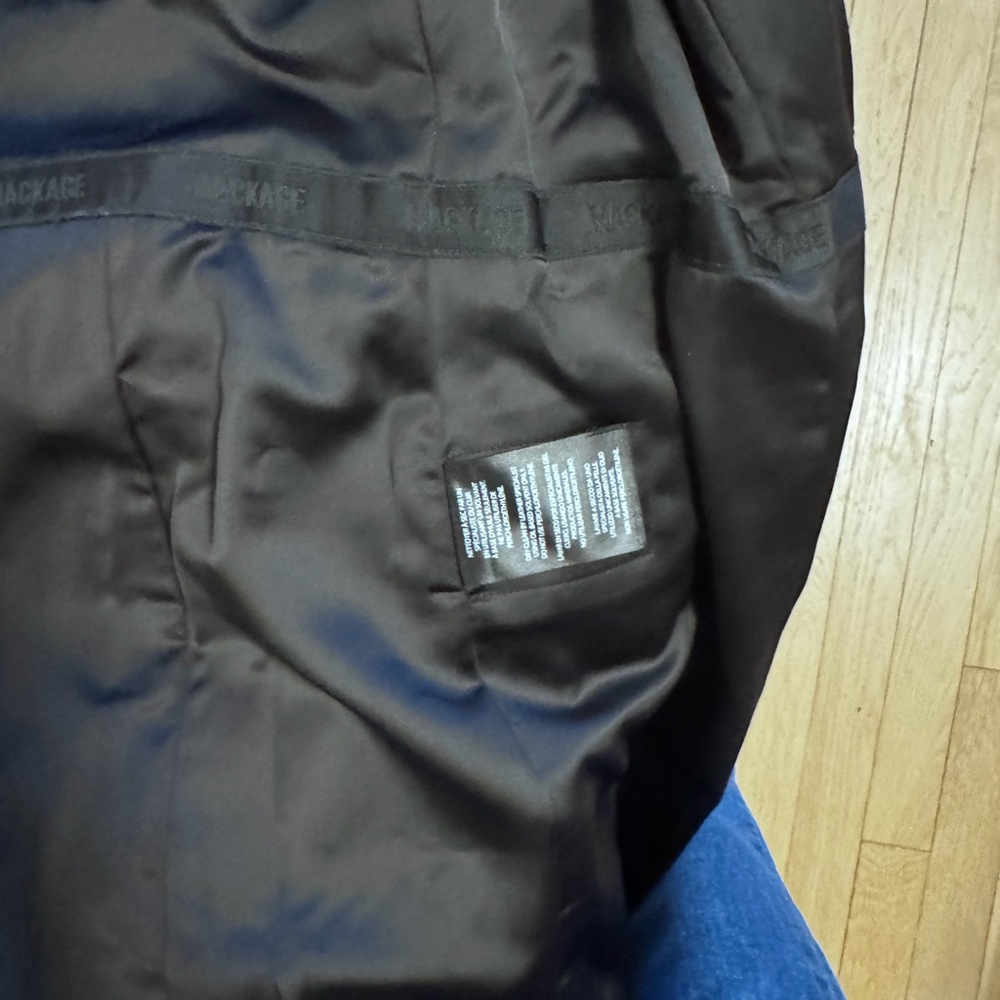 Mackage Black Elodie Shimmer Coat with Button Accents - Picture 7 of 9